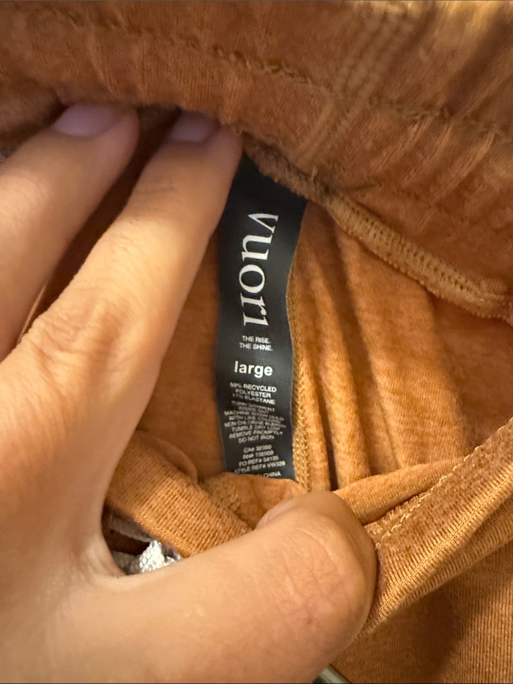Vuori Women's Golden Mustard Halo Performance Shorts - Picture 3 of 10